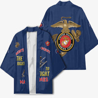 Montford Point Marines Kimono The Right To Fight - Blue - Wonder Print Shop