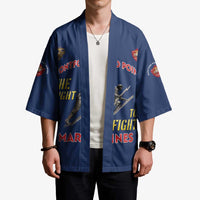 Montford Point Marines Kimono The Right To Fight - Blue - Wonder Print Shop