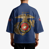 Montford Point Marines Kimono The Right To Fight - Blue - Wonder Print Shop