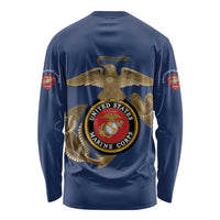 Montford Point Marines Long Sleeve Shirt The Right To Fight - Blue - Wonder Print Shop