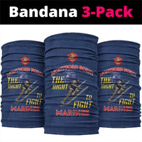 Montford Point Marines Neck Gaiter The Right To Fight - Blue LT15