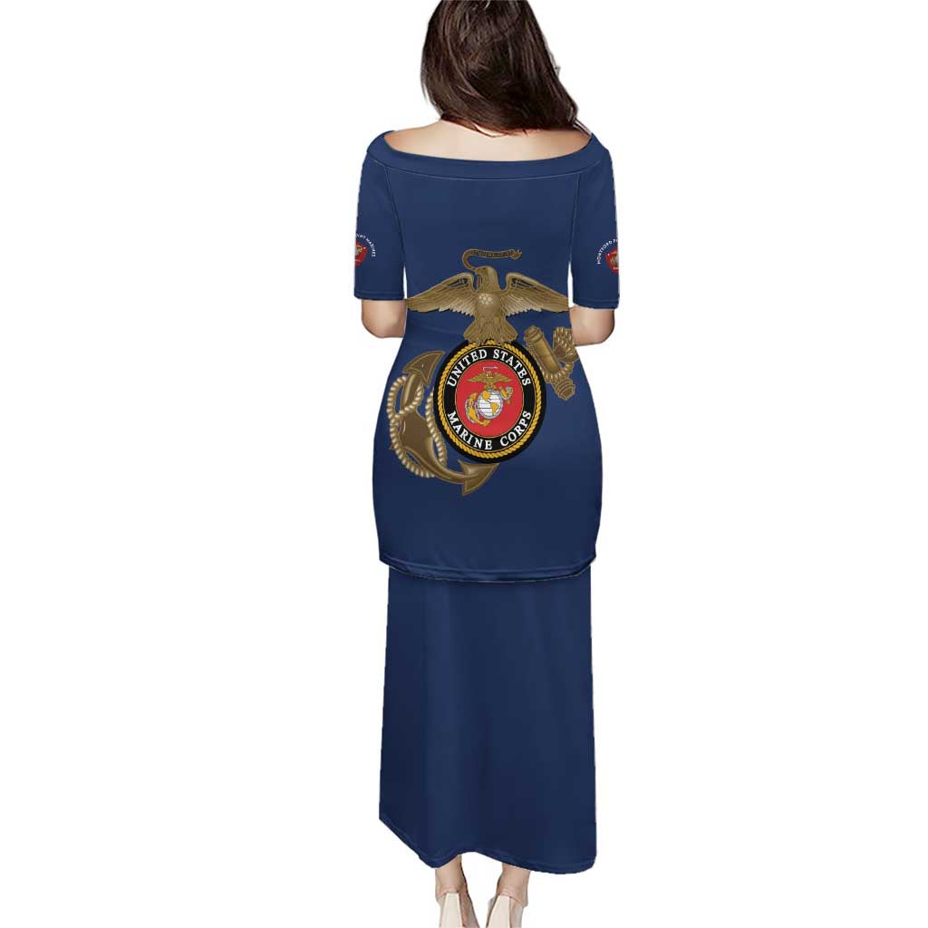 Montford Point Marines Puletasi The Right To Fight - Blue - Wonder Print Shop