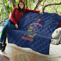 Montford Point Marines Quilt The Right To Fight - Blue - Wonder Print Shop