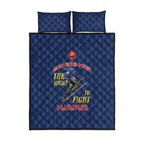 Montford Point Marines Quilt Bed Set The Right To Fight - Blue - Wonder Print Shop