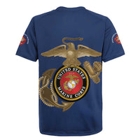 Montford Point Marines Rugby Jersey The Right To Fight - Blue - Wonder Print Shop