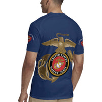 Montford Point Marines Rugby Jersey The Right To Fight - Blue - Wonder Print Shop