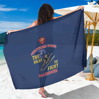 Montford Point Marines Sarong The Right To Fight - Blue - Wonder Print Shop
