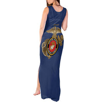 Montford Point Marines Tank Maxi Dress The Right To Fight - Blue - Wonder Print Shop