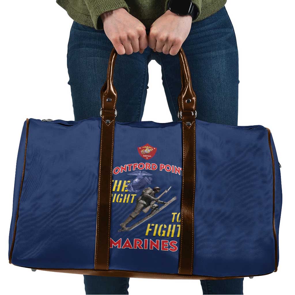 Montford Point Marines Travel Bag The Right To Fight - Blue - Wonder Print Shop