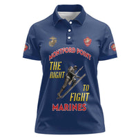 Montford Point Marines Women Polo Shirt The Right To Fight - Blue - Wonder Print Shop