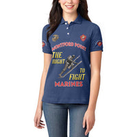 Montford Point Marines Women Polo Shirt The Right To Fight - Blue - Wonder Print Shop