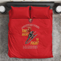 Montford Point Marines Bedding Set The Right To Fight - Red - Wonder Print Shop