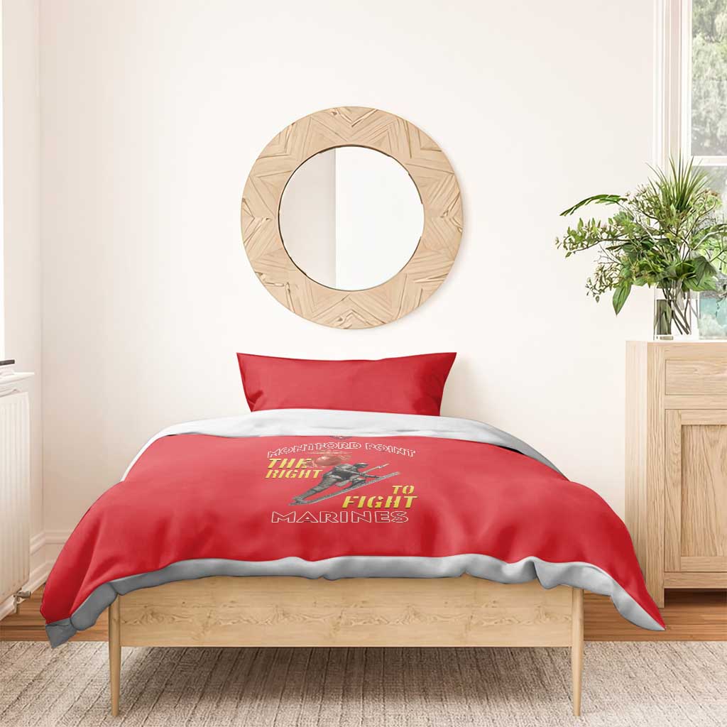 Montford Point Marines Bedding Set The Right To Fight - Red - Wonder Print Shop