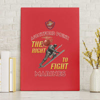 Montford Point Marines Canvas Wall Art The Right To Fight - Red - Wonder Print Shop