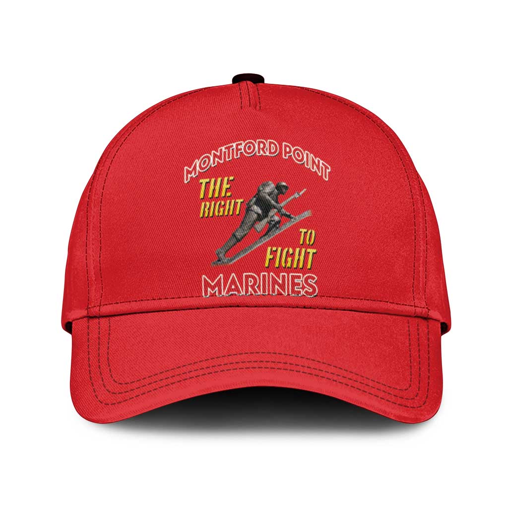 Montford Point Marines Classic Cap The Right To Fight - Red - Wonder Print Shop
