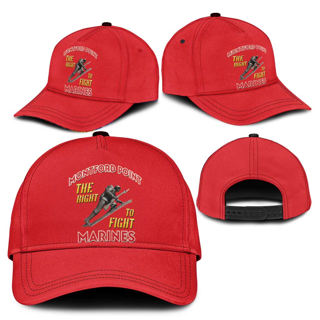 Montford Point Marines Classic Cap The Right To Fight - Red - Wonder Print Shop