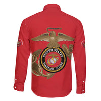 Montford Point Marines Family Matching Off Shoulder Short Dress and Hawaiian Shirt The Right To Fight - Red - Wonder Print Shop