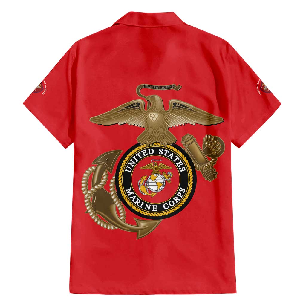 Montford Point Marines Family Matching Summer Maxi Dress and Hawaiian Shirt The Right To Fight - Red - Wonder Print Shop