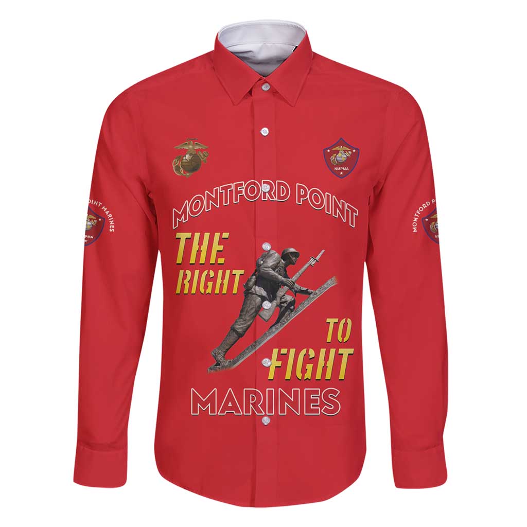 Montford Point Marines Family Matching Summer Maxi Dress and Hawaiian Shirt The Right To Fight - Red - Wonder Print Shop
