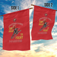 Montford Point Marines Garden Flag The Right To Fight - Red - Wonder Print Shop