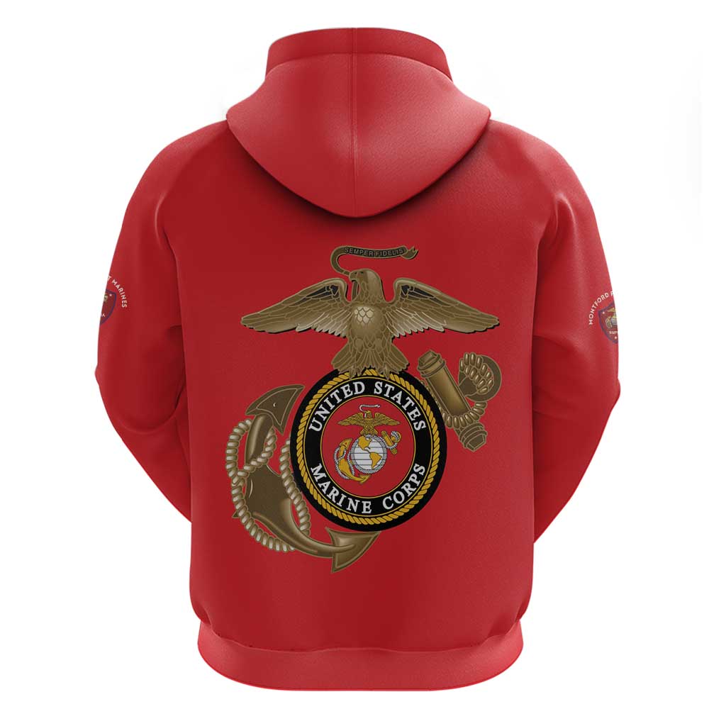 Montford Point Marines Hoodie The Right To Fight - Red - Wonder Print Shop