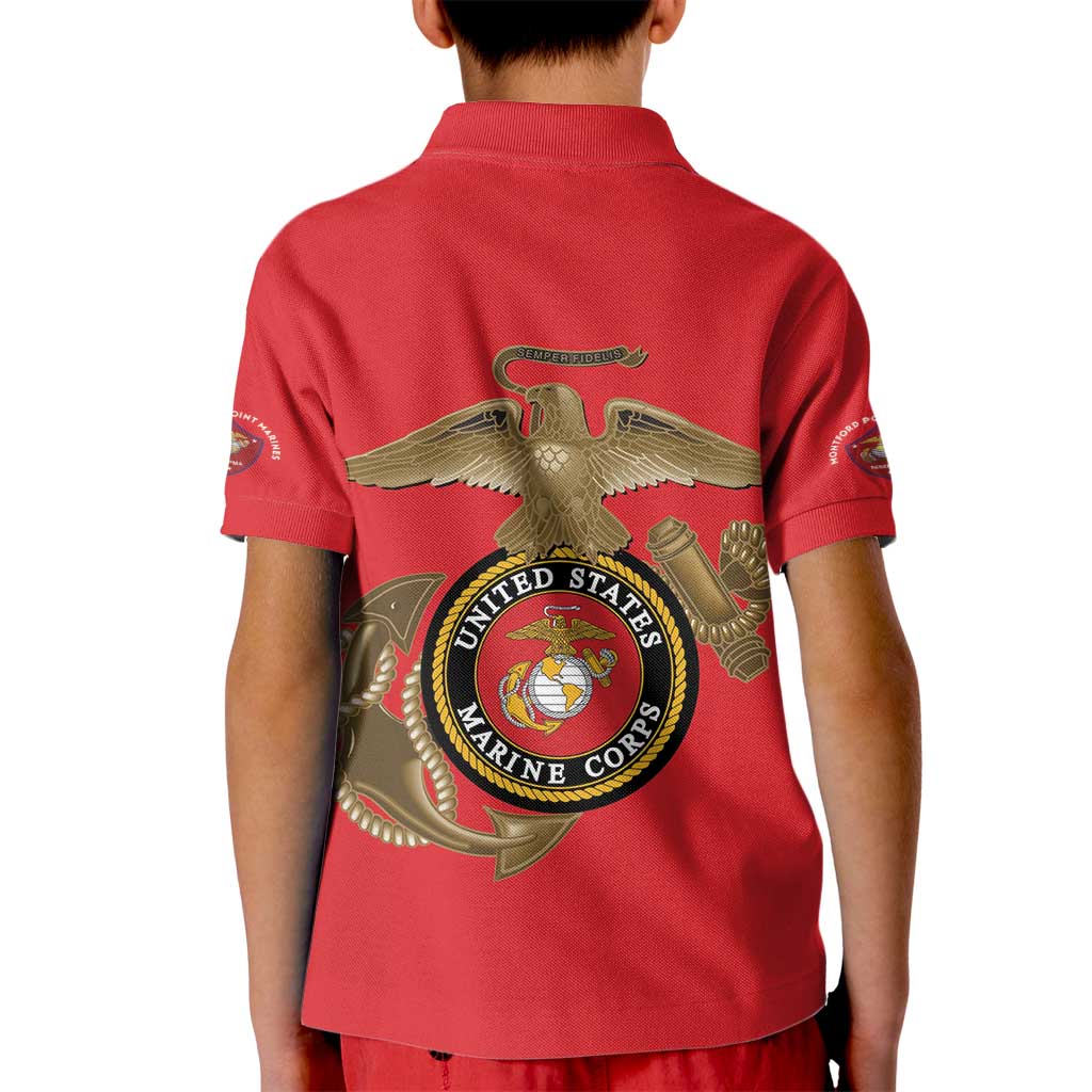 Montford Point Marines Kid Polo Shirt The Right To Fight - Red - Wonder Print Shop