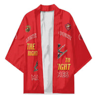 Montford Point Marines Kimono The Right To Fight - Red - Wonder Print Shop