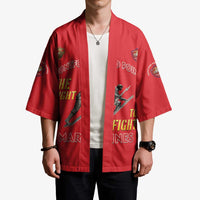 Montford Point Marines Kimono The Right To Fight - Red - Wonder Print Shop