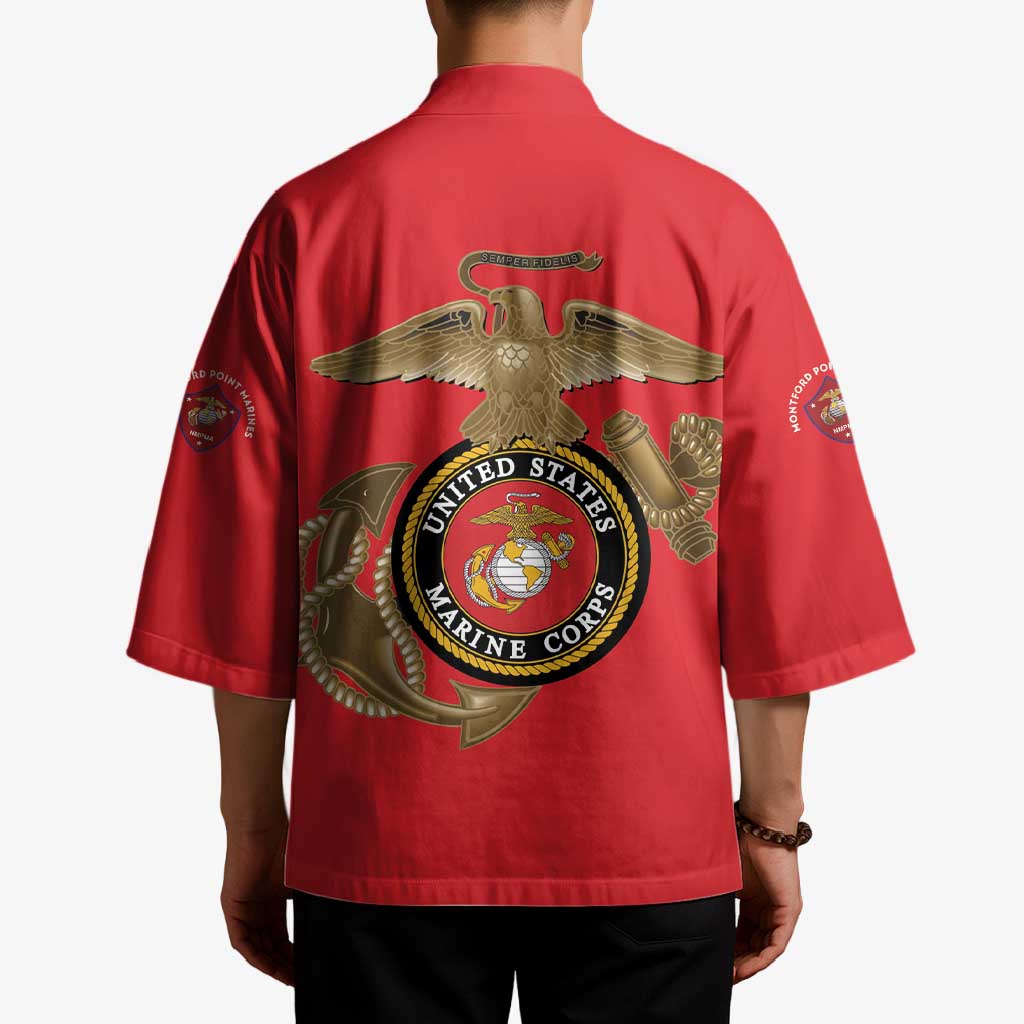Montford Point Marines Kimono The Right To Fight - Red - Wonder Print Shop