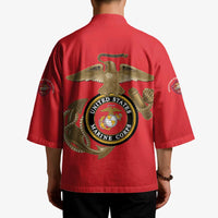 Montford Point Marines Kimono The Right To Fight - Red - Wonder Print Shop