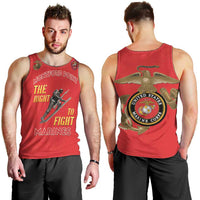 Montford Point Marines Men Tank Top The Right To Fight - Red - Wonder Print Shop