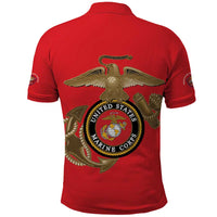 Montford Point Marines Polo Shirt The Right To Fight - Red - Wonder Print Shop