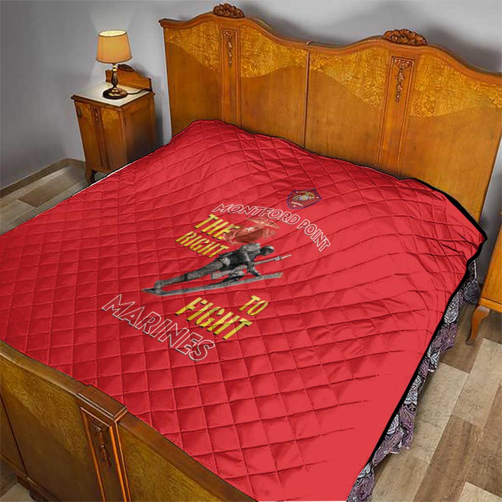 Montford Point Marines Quilt The Right To Fight - Red - Wonder Print Shop