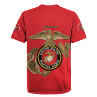Montford Point Marines Rugby Jersey The Right To Fight - Red - Wonder Print Shop