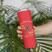 Montford Point Marines Skinny Tumbler The Right To Fight - Red - Wonder Print Shop