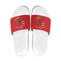 Montford Point Marines Slide Sandals The Right To Fight - Red - Wonder Print Shop