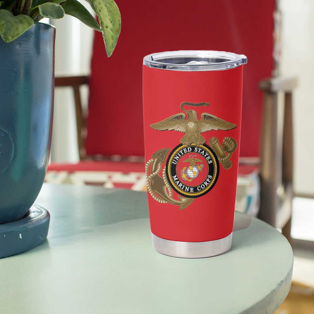 Montford Point Marines Tumbler Cup The Right To Fight - Red - Wonder Print Shop