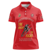 Montford Point Marines Women Polo Shirt The Right To Fight - Red - Wonder Print Shop