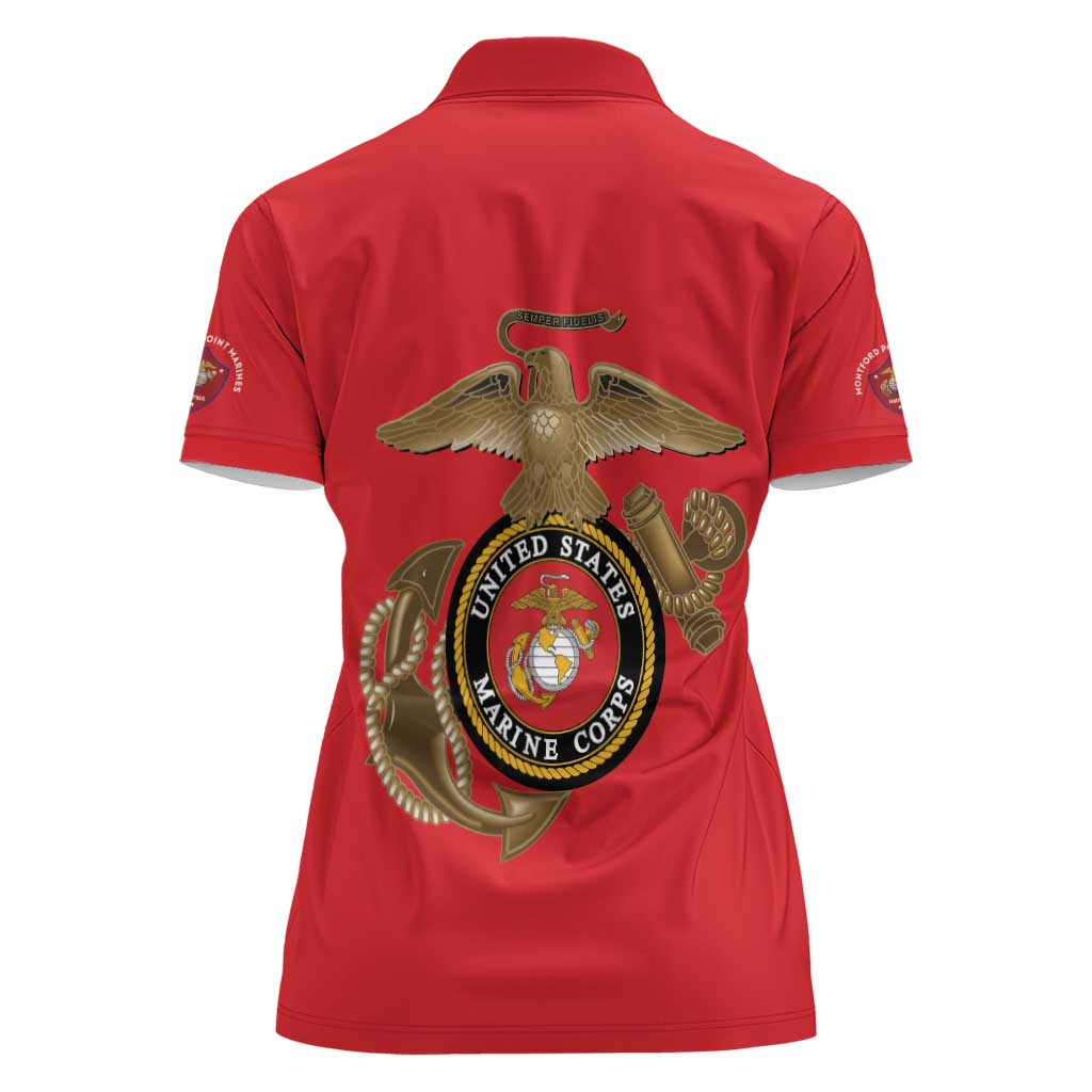 Montford Point Marines Women Polo Shirt The Right To Fight - Red - Wonder Print Shop