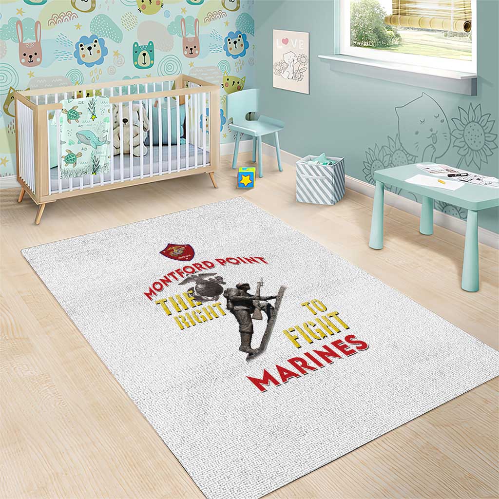 Montford Point Marines Area Rug The Right To Fight - White - Wonder Print Shop