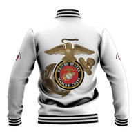 Montford Point Marines Baseball Jacket The Right To Fight - White - Wonder Print Shop