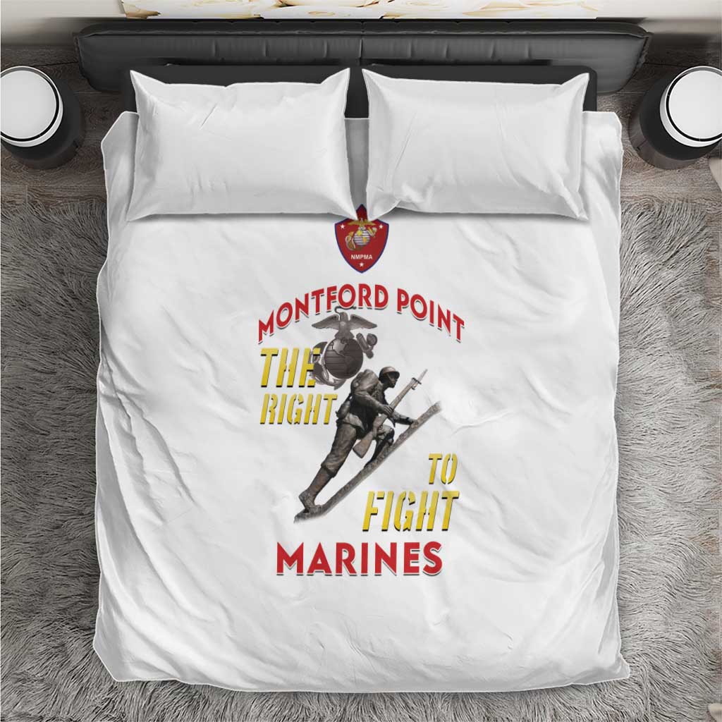 Montford Point Marines Bedding Set The Right To Fight - White - Wonder Print Shop