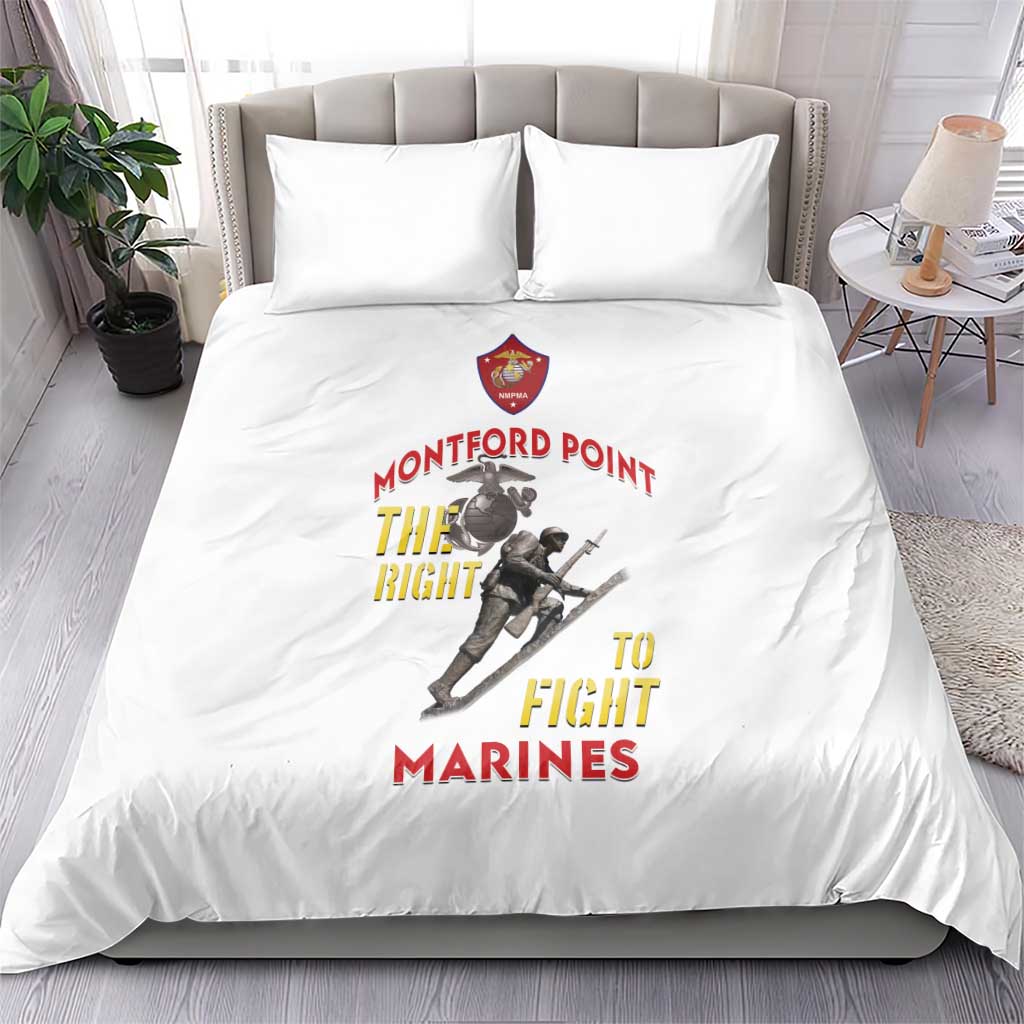Montford Point Marines Bedding Set The Right To Fight - White - Wonder Print Shop