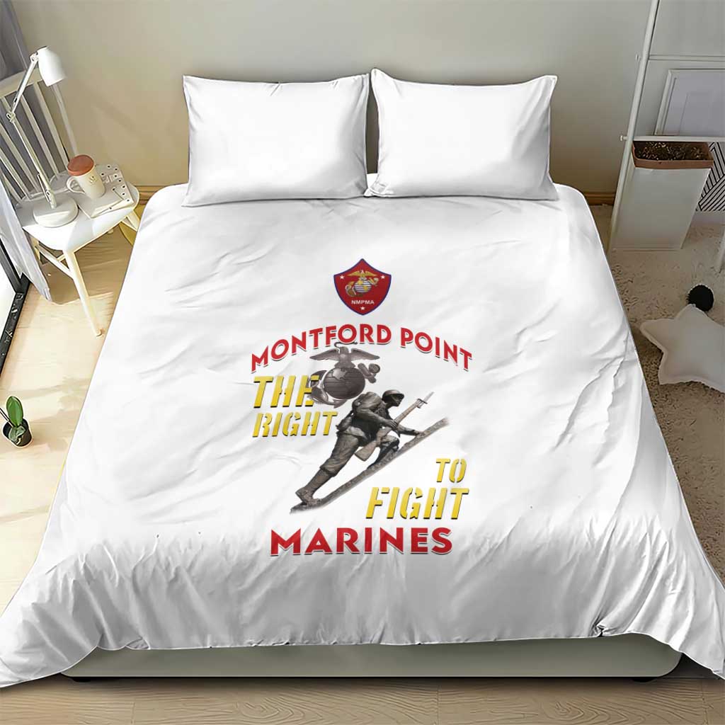 Montford Point Marines Bedding Set The Right To Fight - White - Wonder Print Shop