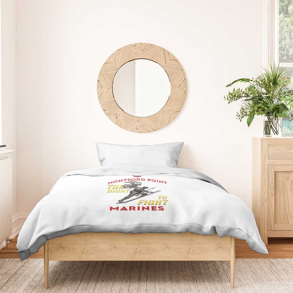 Montford Point Marines Bedding Set The Right To Fight - White - Wonder Print Shop