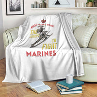 Montford Point Marines Blanket The Right To Fight - White - Wonder Print Shop