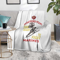 Montford Point Marines Blanket The Right To Fight - White - Wonder Print Shop
