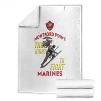 Montford Point Marines Blanket The Right To Fight - White - Wonder Print Shop