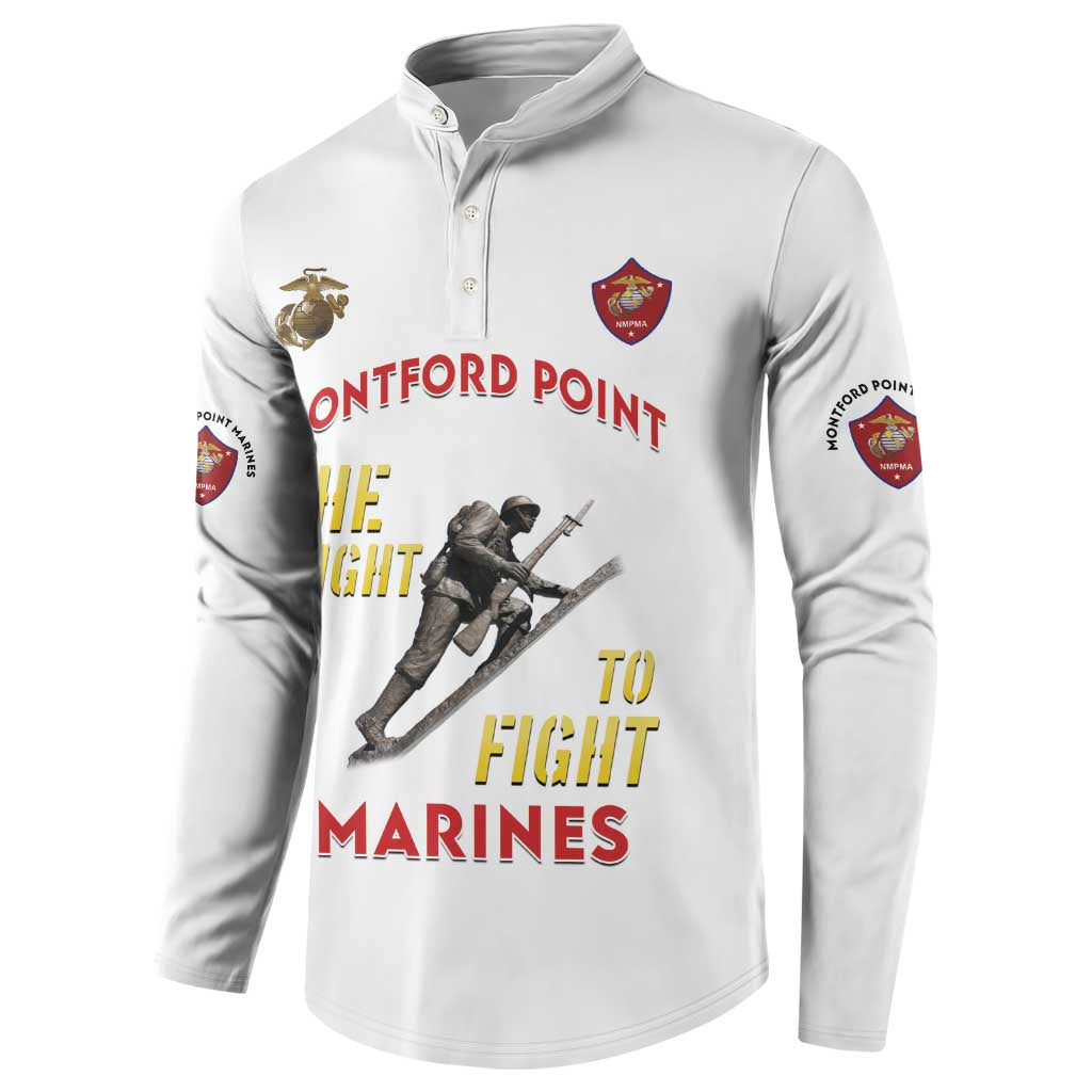 Montford Point Marines Button Sweatshirt The Right To Fight - White - Wonder Print Shop