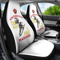 Montford Point Marines Car Seat Cover The Right To Fight - White - Wonder Print Shop